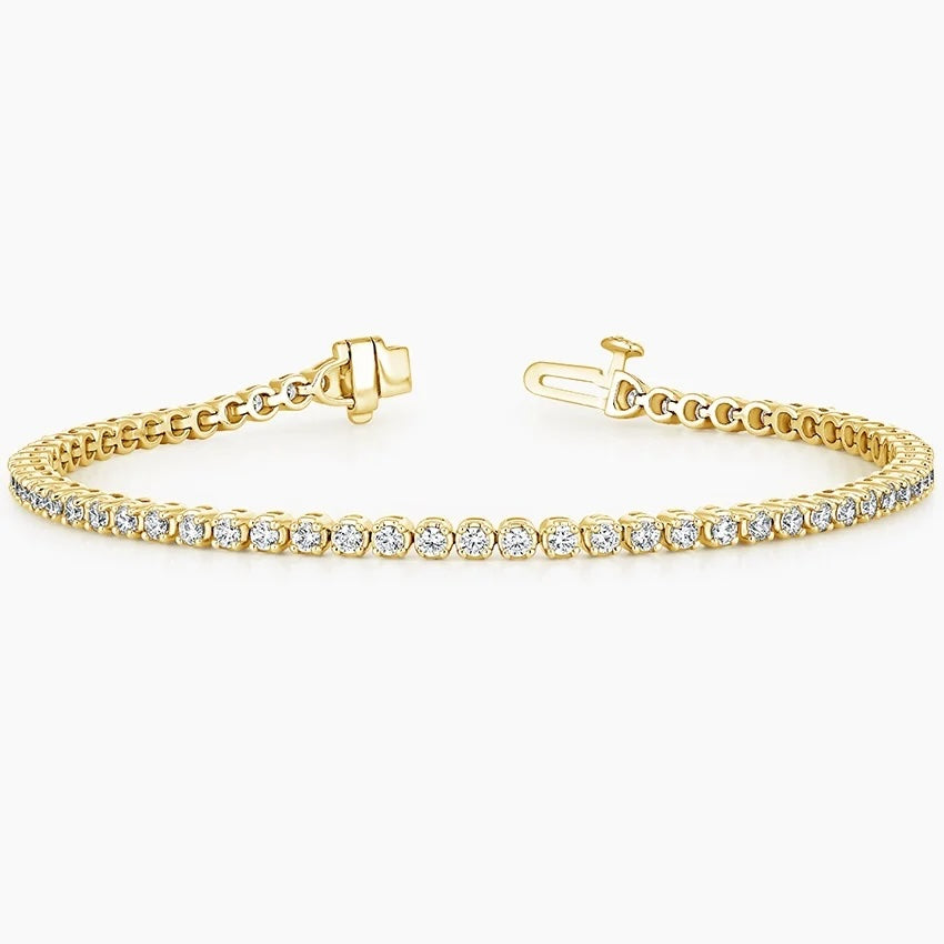 7 In. Lab Diamond Tennis Bracelet - 14K Gold