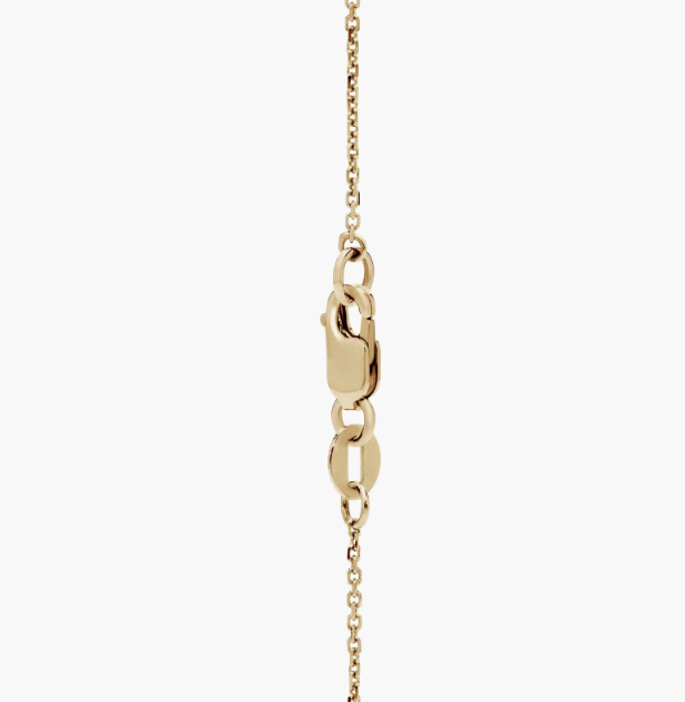 South Sea Pearl Pendant | 9-10mm Single Pearl | 14K Yellow Gold Station Necklace