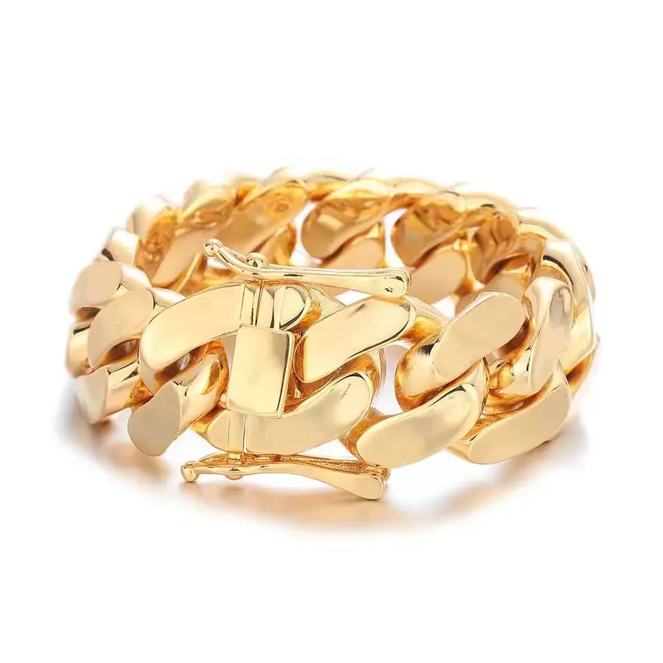 Miami Cuban Link Gold Bracelet
