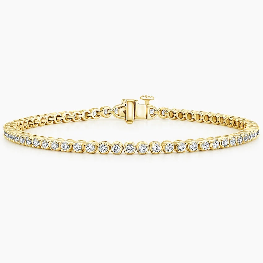 7 In. Lab Diamond Tennis Bracelet - 14K Gold